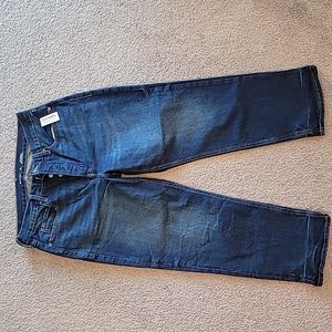 High waist straight jeans